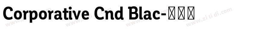 Corporative Cnd Blac字体转换